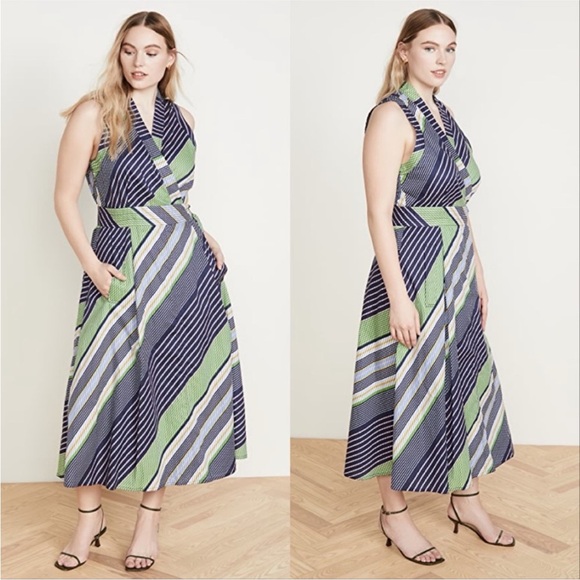 Tory Burch Overprinted Wrap Dress - Picture 4 of 16